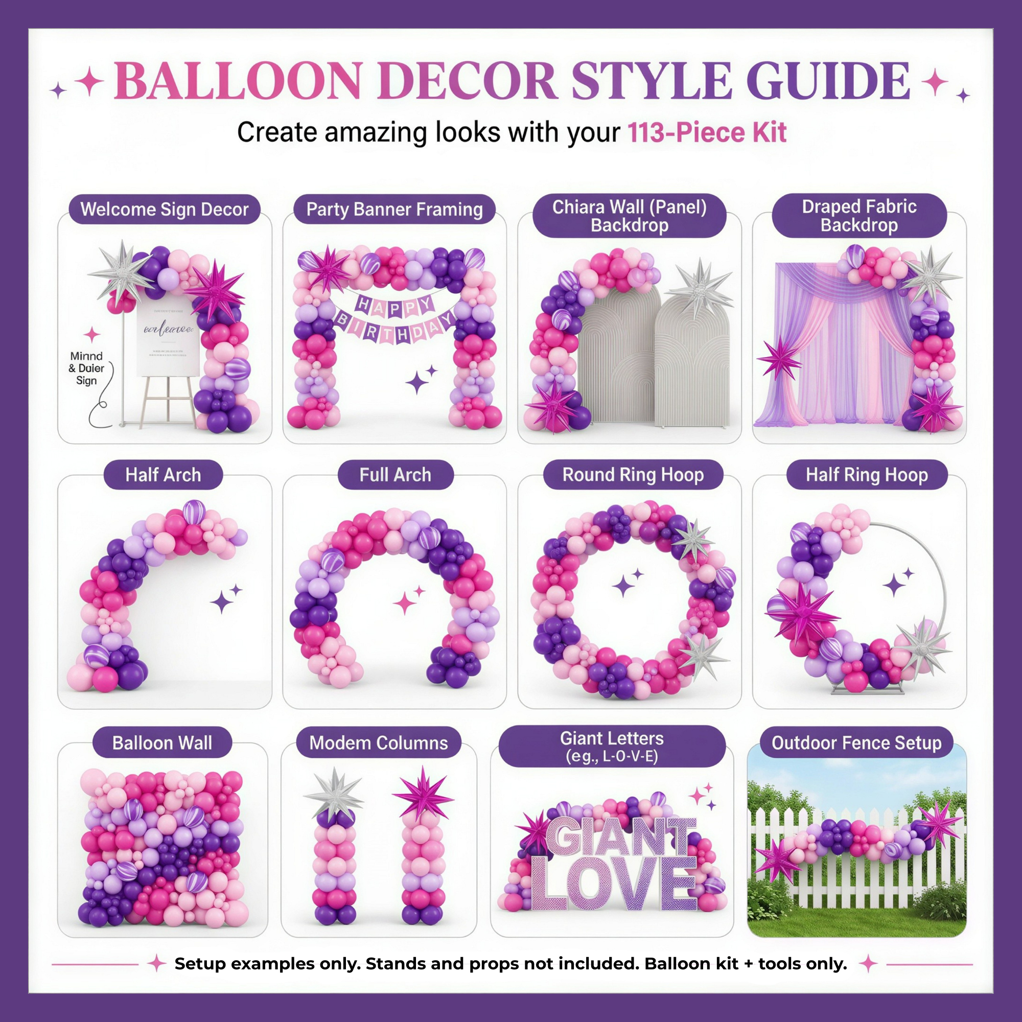 🎈 Born to Shine - Balloon Garland Kit
