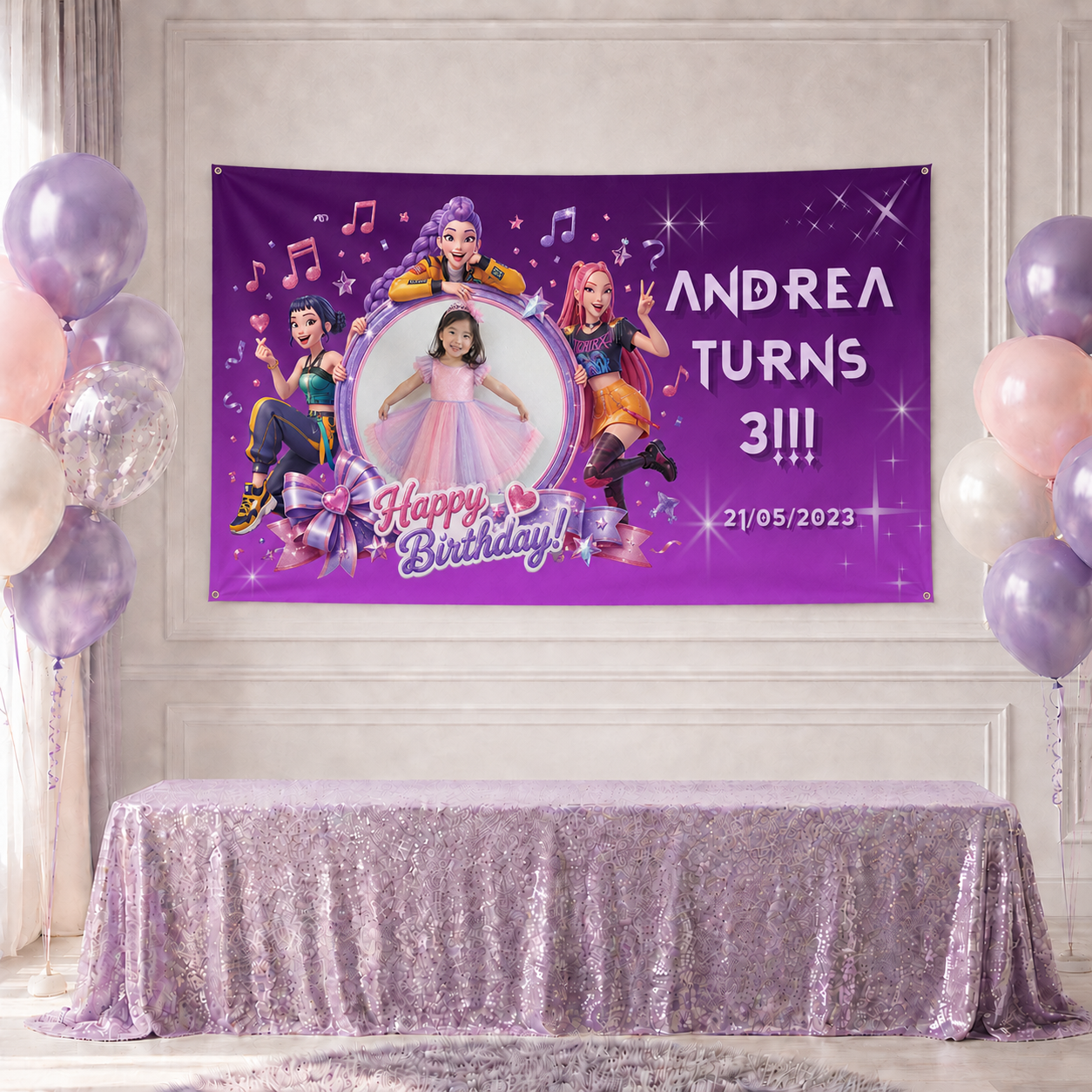K-Pop Birthday Party Kit - Personalized Decor Plus Activities