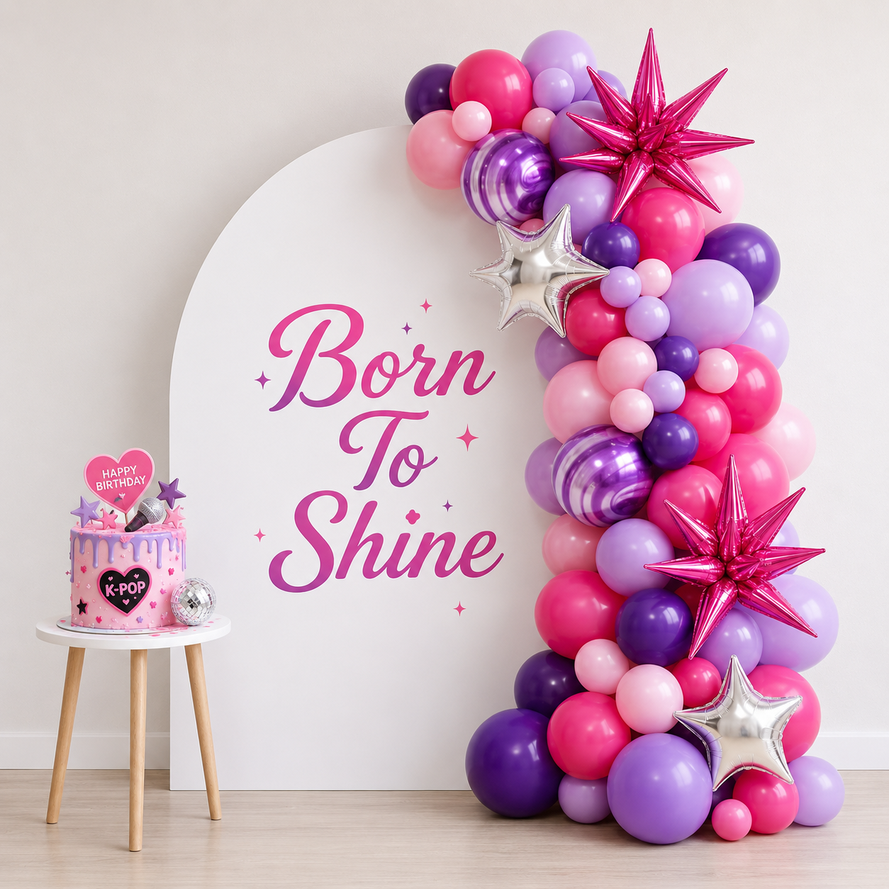 🎈 Born to Shine - Balloon Garland Kit
