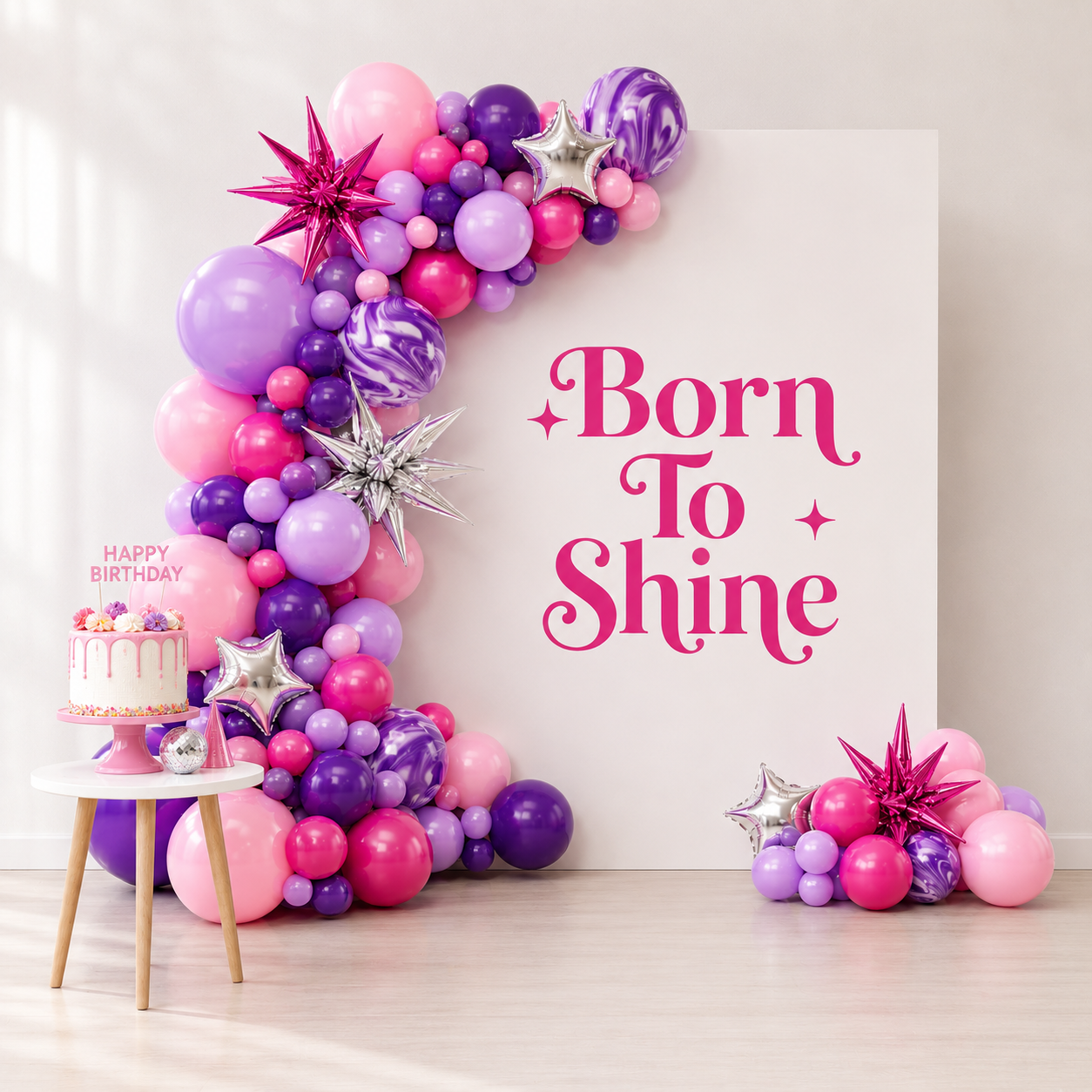 🎈 Born to Shine - Balloon Garland Kit