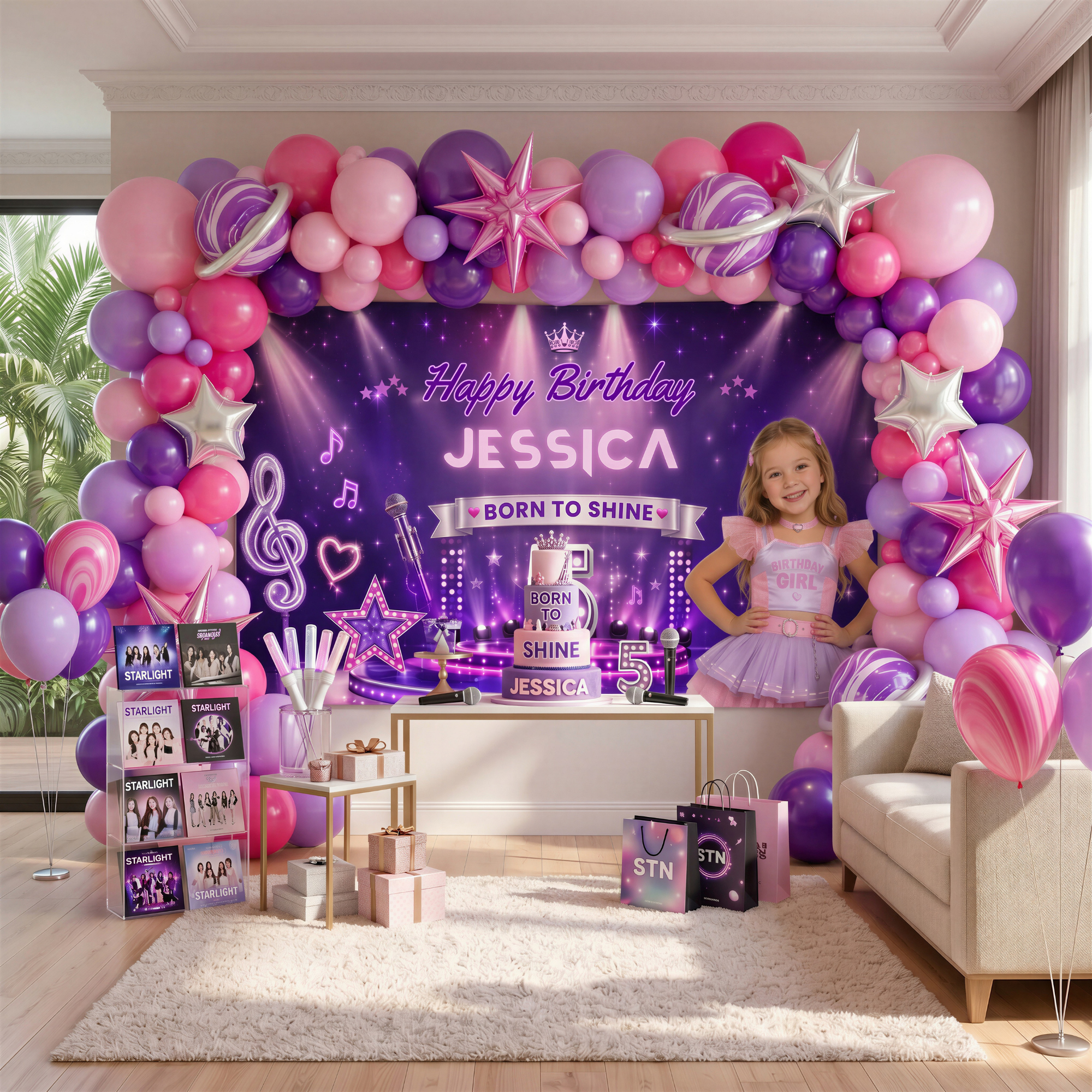 🎈 Born to Shine - Balloon Garland Kit