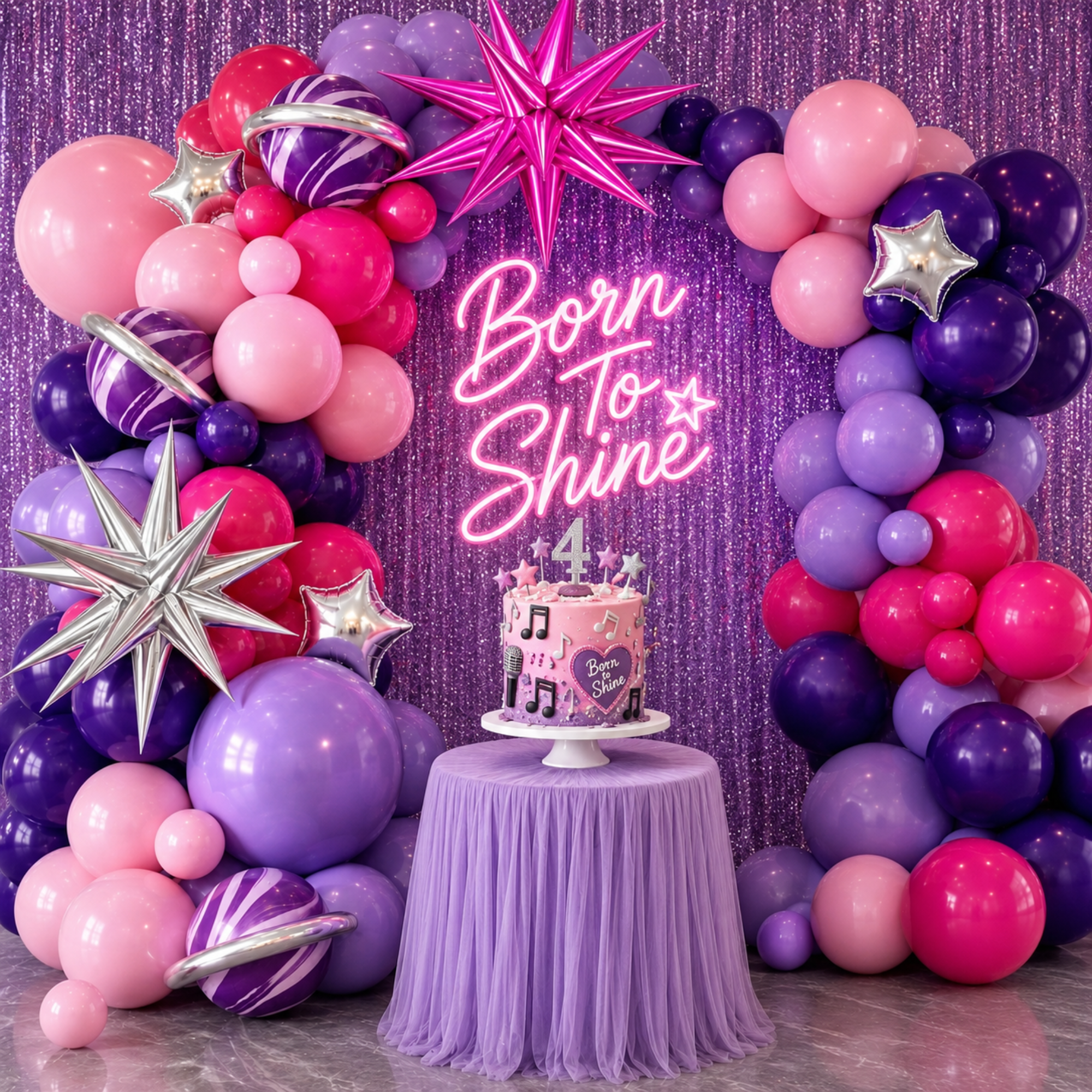 🎈 Born to Shine - Balloon Garland Kit