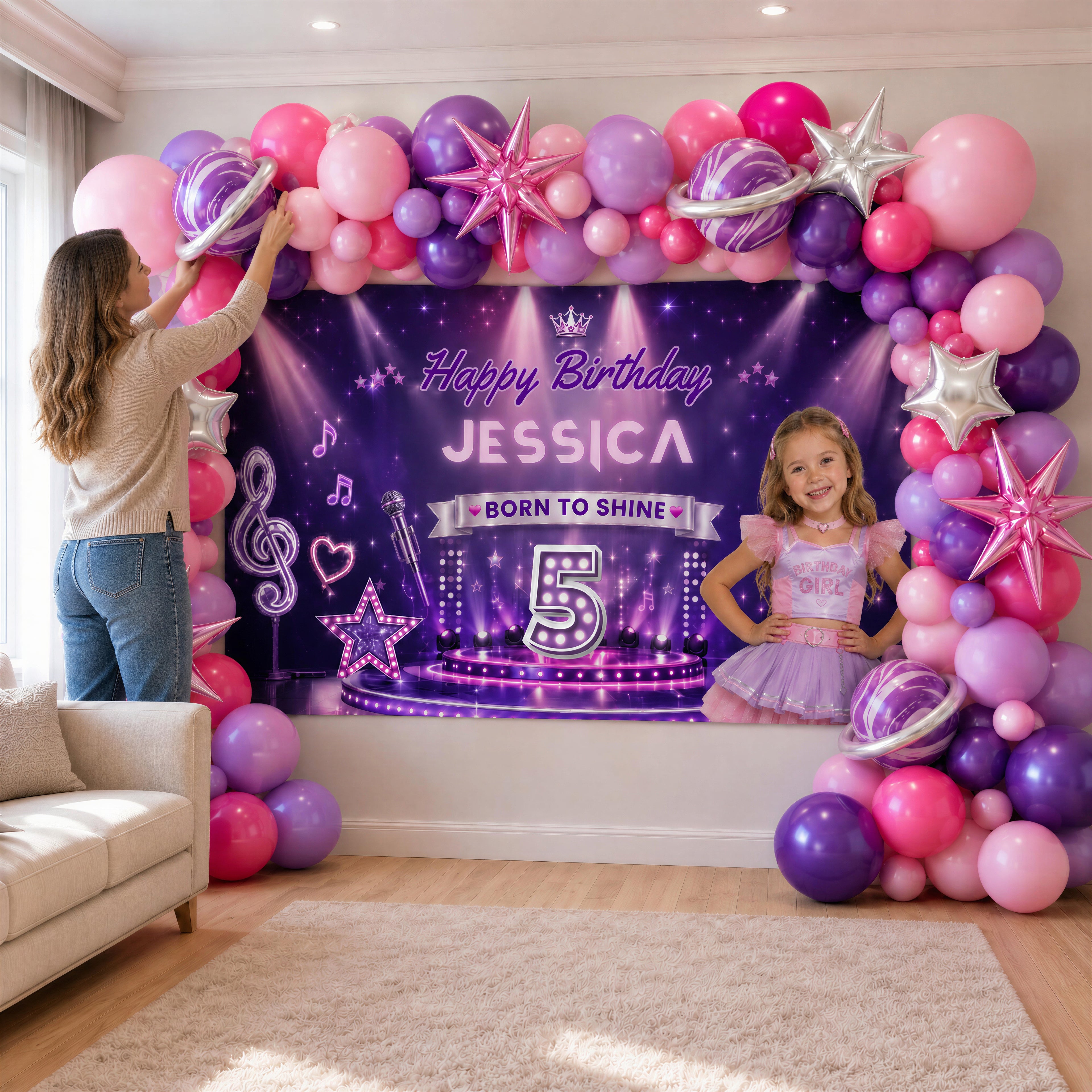 🎈 Born to Shine - Balloon Garland Kit